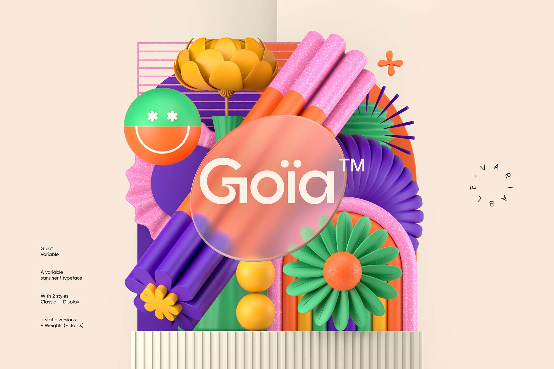 Go a font almarena creative